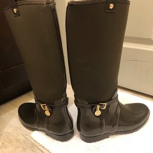 Michael Kors size 10 Brown Rain Boots